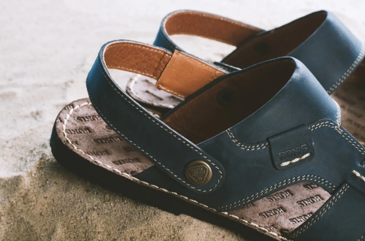 Мужские сандали кожаные летние синие Bonis Original 25 фото 3 — интернет-магазин Tapok