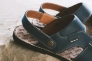 Мужские сандали кожаные летние синие Bonis Original 25 Фото 3