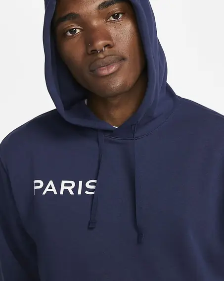 Кофта мужская Nike Paris Saint-Germain Gfa Fleece Hoodie (DN1317-410) фото 3 — интернет-магазин Tapok