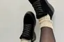 Ботинки женские замшевые черные на байке Фото 9