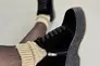 Ботинки женские замшевые черные на байке Фото 10