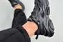 Кроссовки женские кожаные черные с вставками текстильной сетки Фото 13