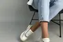 Кроссовки женские кожаные белые с вставками замши и нейлона Фото 8