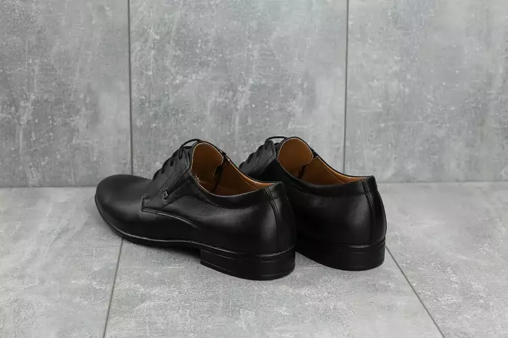 Мужские туфли кожаные весна/осень черные Stas 335-09-67 фото 5 — интернет-магазин Tapok
