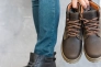 Мужские ботинки кожаные зимние коричневые Accord БОТ Фото 3