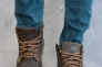 Черевики чоловічі Accord БОТ коричневі (натуральна шкіра, зима) Фото 6