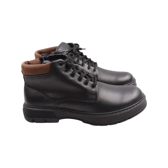 Ботинки мужские Vadrus черные натуральная кожа 6-23ZHC фото 1 — интернет-магазин Tapok