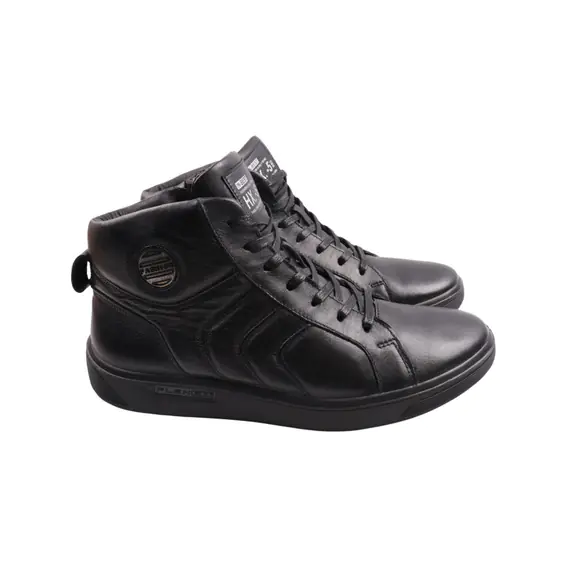 Ботинки мужские Konors черные натуральная кожа 658-23ZHC фото 1 — интернет-магазин Tapok