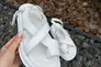 Босоножки женские кожаные белого цвета на белой подошве Фото 26