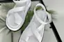 Босоножки женские кожаные белого цвета Фото 12
