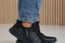 Мужские кроссовки кожаные весенне-осенние черные Nivas 003 Фото 2