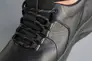 Мужские кроссовки кожаные весенне-осенние черные Nivas 205 Фото 4