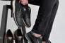 Чоловічі кросівки шкіряні весняно-осінні чорні-сірі Emirro R17 Фото 5