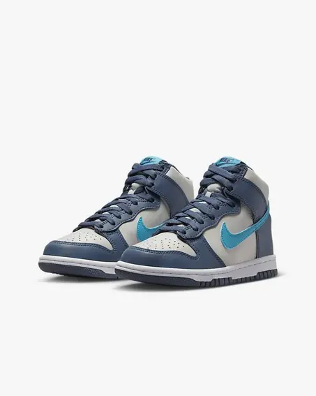 Кроссовки женские Nike Dunk High Gs Grey Blue (DB2179-006) фото 1 — интернет-магазин Tapok