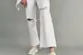 Кроссовки женские кожаные молочного цвета с вставками сетки Фото 5