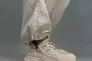 Кросівки жіночі шкіряні молочного кольору із вставками сітки Фото 30