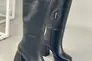 Сапоги женские кожаные черные на каблуке демисезонные Фото 9