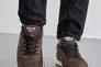 Мужские кроссовки кожаные весенне-осенние коричневые Emirro R17 Фото 3