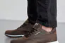 Мужские кроссовки кожаные весенне-осенние коричневые Emirro R17 Фото 4