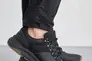 Мужские кроссовки кожаные весенне-осенние черные Yuves 245 Фото 1