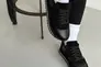 Кросівки жіночі шкіряні чорні із вставками замші. Фото 2