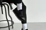 Кроссовки женские кожаные черные с вставками замши Фото 3