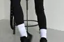 Кросівки жіночі шкіряні чорні із вставками замші. Фото 4