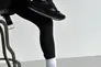 Кросівки жіночі шкіряні чорні із вставками замші. Фото 6