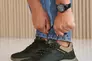 Мужские кроссовки кожаные весенне-осенние хаки Splinter 0823 Фото 1
