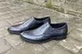 Мужские туфли кожаные весенне-осенние черные Slat 22-221 без шнурков. Фото 1