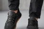 Мужские кроссовки кожаные весенне-осенние черные Yuves 244 Фото 2