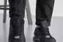 Мужские кроссовки кожаные весенне-осенние черные Splinter 0221/1 Фото 2