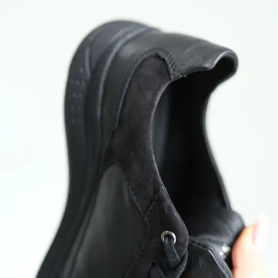Кросівки чоловічі шкіряні 4S 584992 Чорні фото 8 — інтернет-магазин Tapok