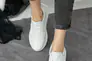 Жіночі кросівки шкіряні весняно-осінні білі Leader Style 3464 Фото 2