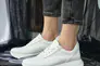 Жіночі кросівки шкіряні весняно-осінні білі Leader Style 3464 Фото 5