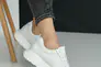 Жіночі кросівки шкіряні весняно-осінні білі Leader Style 3464 Фото 10