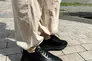 Кросівки жіночі шкіряні чорні з перфорацією Фото 2