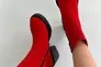 Ботинки женские замшевые красные на каблуках демисезонные Фото 8