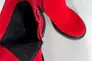 Ботинки женские замшевые красные на каблуках демисезонные Фото 14