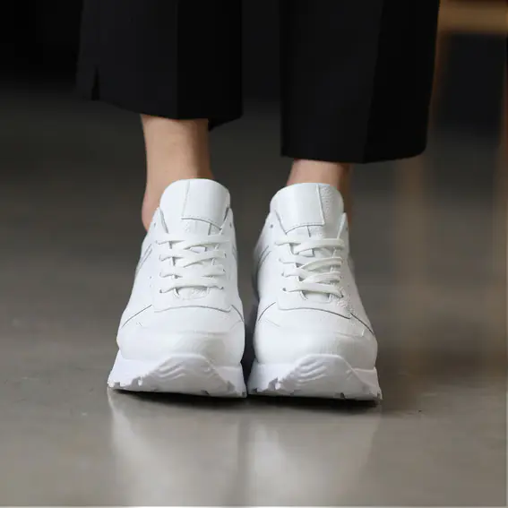 Кросівки жіночі шкіряні 4S 585074 Білі фото 3 — інтернет-магазин Tapok