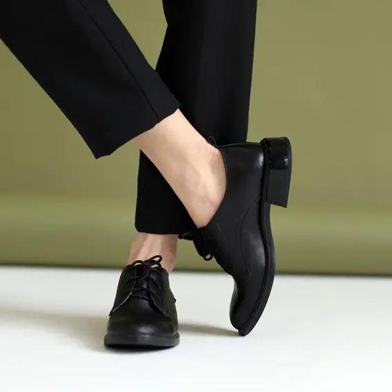Туфлі жіночі шкіряні 4S 585047 Чорні фото 1 — інтернет-магазин Tapok