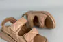 Босоножки женские кожаные бежевого цвета стеганные Фото 13