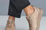 Женские кроссовки кожаные весенне-осенние бежевые Tango 2155 Фото 10