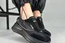 Кросівки жіночі з нейлону чорного кольору зі вставками шкіри та замші. Фото 6