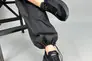 Кроссовки женские из нейлона черного цвета с вставками кожи и замши Фото 8