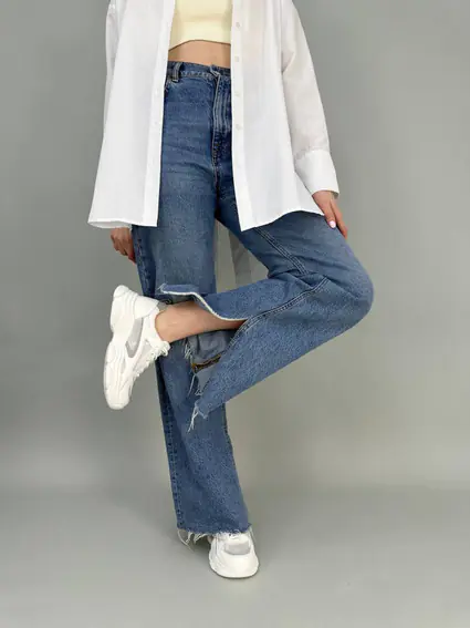 Кроссовки женские кожаные белые с вставками сетки фото 7 — интернет-магазин Tapok