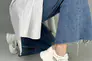 Кроссовки женские кожаные белые с вставками сетки Фото 9