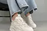 Кросівки жіночі шкіряні білі зі вставками текстилю та сітки Фото 6