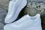 Женские кроссовки кожаные весенне-осенние белые Yuves 179 Фото 2