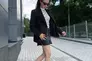 Кеды женские кожаные черные с белыми вставками высокие Фото 8
